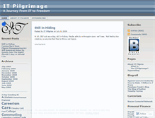 Tablet Screenshot of itpilgrimage.wordpress.com
