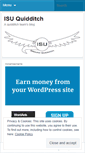 Mobile Screenshot of isuquidditch.wordpress.com