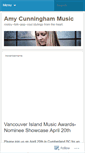 Mobile Screenshot of amycunninghammusic.wordpress.com