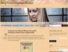 Tablet Screenshot of amycunninghammusic.wordpress.com