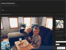 Tablet Screenshot of lawsonphotos.wordpress.com