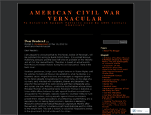 Tablet Screenshot of americancivilwarvernacular.wordpress.com