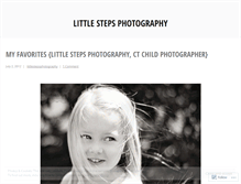 Tablet Screenshot of littlestepsphotography.wordpress.com