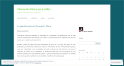 Desktop Screenshot of educacionfisicaparatodos.wordpress.com
