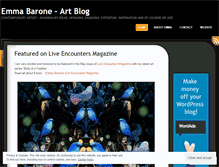 Tablet Screenshot of emmabarone.wordpress.com