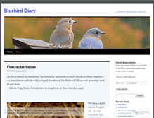 Tablet Screenshot of bluebirddiary.wordpress.com