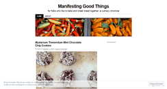 Desktop Screenshot of manifestinggoodthings.wordpress.com