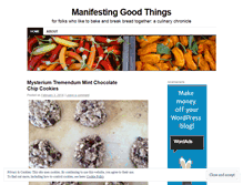 Tablet Screenshot of manifestinggoodthings.wordpress.com