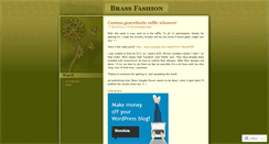 Desktop Screenshot of brassfashion.wordpress.com