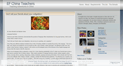 Desktop Screenshot of efchinateachers.wordpress.com