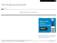 Tablet Screenshot of professionalscold.wordpress.com