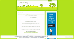 Desktop Screenshot of lifesourceblog.wordpress.com