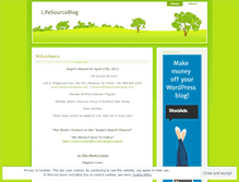 Tablet Screenshot of lifesourceblog.wordpress.com