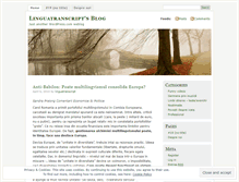 Tablet Screenshot of linguatranscript.wordpress.com