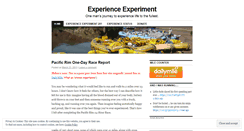 Desktop Screenshot of experienceexperiment.wordpress.com