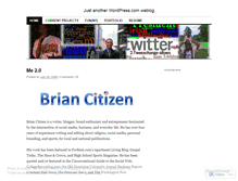Tablet Screenshot of brianccitizen.wordpress.com