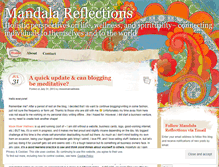 Tablet Screenshot of mandalareflections.wordpress.com