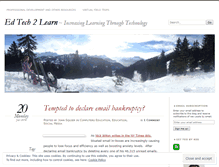 Tablet Screenshot of edtech2learn.wordpress.com