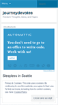 Mobile Screenshot of journeydevotee.wordpress.com