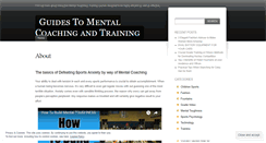 Desktop Screenshot of mentalcoachingtraining.wordpress.com