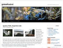 Tablet Screenshot of globalfoxtrot.wordpress.com