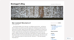 Desktop Screenshot of boologger.wordpress.com