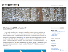 Tablet Screenshot of boologger.wordpress.com