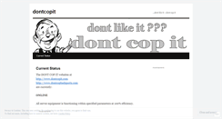 Desktop Screenshot of dontcopit.wordpress.com