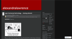 Desktop Screenshot of alexandralawrence.wordpress.com