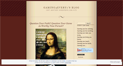 Desktop Screenshot of gaming4every1.wordpress.com
