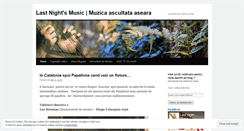 Desktop Screenshot of lastnightmusic.wordpress.com
