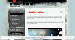 Desktop Screenshot of excitingteacher.wordpress.com