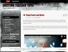 Tablet Screenshot of excitingteacher.wordpress.com