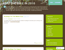 Tablet Screenshot of cckbibleinayear.wordpress.com