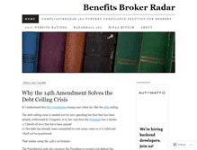 Tablet Screenshot of benefitsbrokers.wordpress.com
