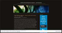 Desktop Screenshot of mediaentertainment.wordpress.com