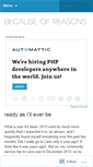 Mobile Screenshot of becauseofreasons.wordpress.com