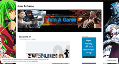 Desktop Screenshot of joinagame.wordpress.com