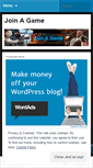Mobile Screenshot of joinagame.wordpress.com