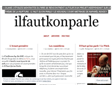 Tablet Screenshot of ilfautkonparle.wordpress.com