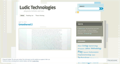 Desktop Screenshot of ludictechnologies.wordpress.com