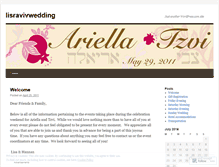 Tablet Screenshot of lisravivwedding.wordpress.com