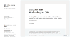 Desktop Screenshot of ichliebemeinearbeit.wordpress.com