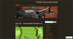 Desktop Screenshot of dailyinstrumental.wordpress.com