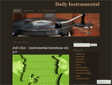 Tablet Screenshot of dailyinstrumental.wordpress.com