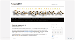 Desktop Screenshot of kerigma2010.wordpress.com