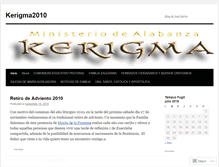 Tablet Screenshot of kerigma2010.wordpress.com