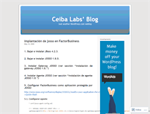 Tablet Screenshot of ceibalabs.wordpress.com