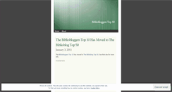 Desktop Screenshot of bibliobloggerstop10.wordpress.com