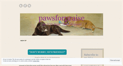 Desktop Screenshot of pawsforpraise.wordpress.com